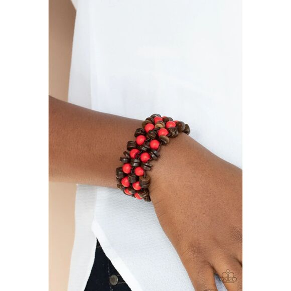 Tahiti Tourist Red Bracelet (21) - Picture 1 of 2